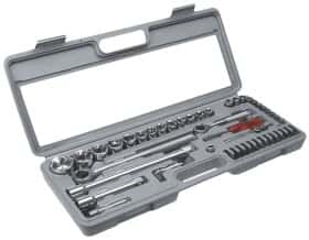 Набор торцевых головок и комплектующих Top Tools 38D270 1/2", 1/4" (52 пр.)