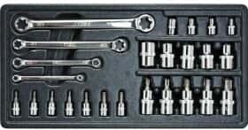Набір торцевих головок та компонентів Neo Tools 84-275 1/2", 1/4" (25 пр.)