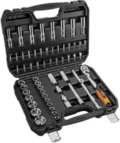 Набор торцевых головок и комплектующих Neo Tools 08-663 1/2", 5/16" (58 пр.)