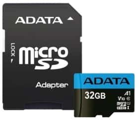 Карта пам’яті Adata Premier microSDHC 32 ГБ з SD-адаптером AUSDH32GUICL10A1-RA1 Карта пам’яті Adata Premier microSDHC 32 ГБ з SD-адаптером AUSDH32GUICL10A1-RA1