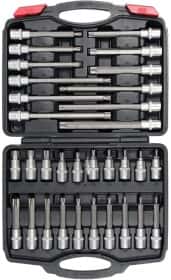 Набор торцевых головок Yato YT-77541 1/2" (33 пр.)