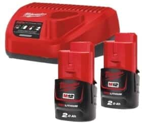 Комплект зарядки Milwaukee M12 NRG-202