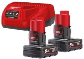 Комплект зарядки Milwaukee M12 NRG-602