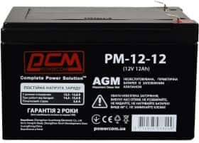 Акумулятор для ДБЖ Powercom PM-12-12 10700284 12 Аг 12 В