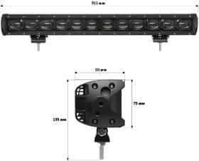 Дополнительная LED фара StarLight lsb-lens-120 универсальная 120 W 12 диодов