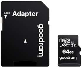 Карта пам’яті Goodram microSDHC 64 ГБ з SD-адаптером Карта пам’яті Goodram microSDHC 64 ГБ з SD-адаптером