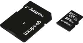 Карта пам’яті Goodram MicroSD 256 ГБ з SD-адаптером Карта пам’яті Goodram MicroSD 256 ГБ з SD-адаптером