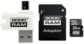 Карта пам’яті Goodram MicroSD 32 ГБ з SD-адаптером Карта пам’яті Goodram MicroSD 32 ГБ з SD-адаптером