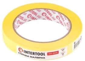 Малярный скотч Intertool DM-1940 на бумажной основе 19 мм x 40 м