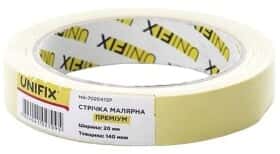 Малярный скотч UNIFIX Premium MR-7020472P на бумажной основе 20 мм x 40 м