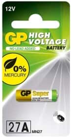 Батарейка GP High Voltage 25-1035 A27 12 V 1 шт Батарейка GP High Voltage 25-1035 A27 12 V 1 шт