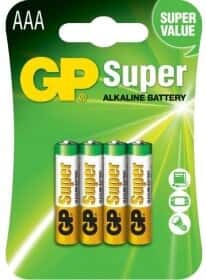 Батарейка GP Super Alkaline 24AU4 AAA (мизинчиковая) 1,5 V 4 шт