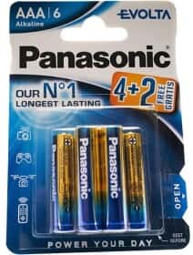 Батарейка Panasonic Evolta LR03EGE/6B2F AAA (мизинчиковая) 1,5 V 6 шт
