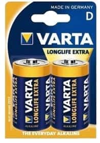 Батарейка Varta Long Life Extra 4120101412 D 1,5 V 2 шт