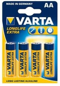 Батарейка Varta Long Life Extra 4106101414 AA (пальчиковая) 1,5 V 4 шт