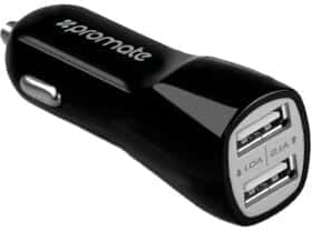 USB зарядка в авто Promate VIVID-BLACK
