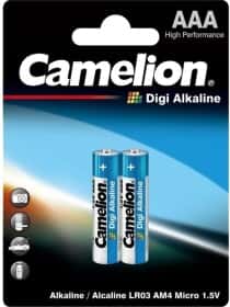 Батарейка Camelion Digi Alkaline 24669 AAA (мизинчиковая) 1,5 V 2 шт