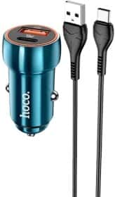 USB зарядка в авто Hoco Z46A Blue Whale 6931474770387