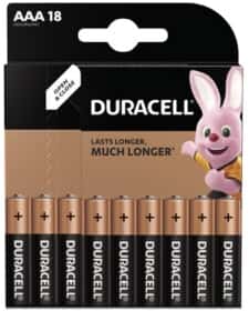 Батарейка Duracell MN2400B18 AAA (мизинчиковая) 1,5 V 18 шт