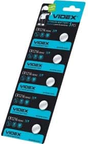 Батарейка Videx CR1216 CR1216 3 V 6 шт Батарейка Videx CR1216 CR1216 3 V 6 шт