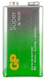 Батарейка GP Super G-Tech Alkaline 1604A21-S1 PP3 (Krona) 9 V 1 шт