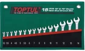 Набір ключів ріжкових Toptul GRAJ1501 3,2-14 мм 15 шт