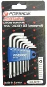 Набір ключів TORX Forsage F-5071T T10H-T40H 7 шт