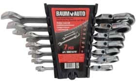 Набір ключів тріскачок комбінованих BaumAuto BM61072F 8-19 мм з шарніром 7 шт