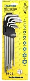 Набор ключей TORX Partner PA-609XL T10H-T50H 9 шт