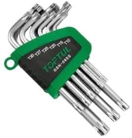 Набір ключів TORX Toptul GSN-09SS T10-T50 9 шт