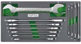 Набір ключів ріжкових Toptul GEA1102 6x7-30x32 мм 11 шт