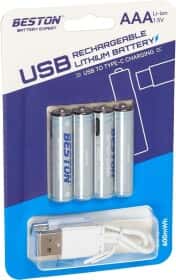 Акумуляторна батарейка Beston AA620272 400 mAh 4 шт