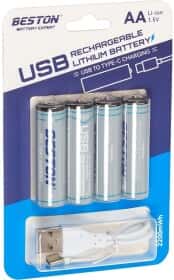 Акумуляторна батарейка Beston AA620265 1460 mAh 4 шт