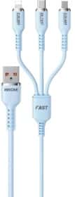 Кабель 3 в 1 Wekome USB - Apple Lightning - type-C - Micro USB 0000024551 1 м Кабель 3 в 1 Wekome USB - Apple Lightning - type-C - Micro USB 0000024551 1 м