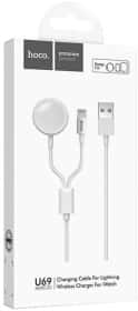 Кабель 2 в 1 Hoco U69 U69LIGHTNING2IN1WHITE USB - Apple Lightning 1,2 м