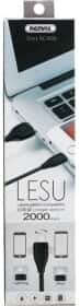Кабель 2 в 1 Remax Lesu RC-050TBLACK USB - Apple Lightning - Micro USB 2 м