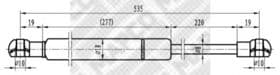 Газовий упор багажника