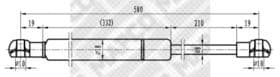 Газовый упор багажника