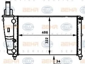 Радиатор охлаждения двигателя