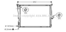 Радиатор охлаждения двигателя