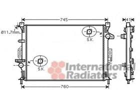 Радіатор охолодження двигуна