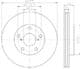 8DD 355 112-061 Behr Hella Гальмівний диск для Toyota RAV4
