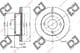 BD2041 DJ Parts Тормозной диск для Nissan Micra
