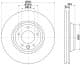 8DD355128071 Hella Pagid Гальмівний диск