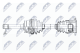 npwns084 NTY Піввісь для Nissan Terrano