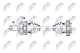 npwbm199 NTY Піввісь для BMW 3 Series