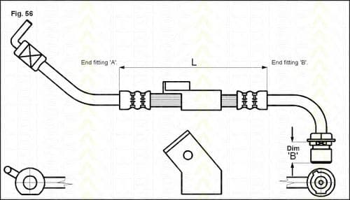8150 16114 Triscan Тормозной шланг