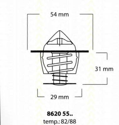 8620 5588 Triscan Термостат