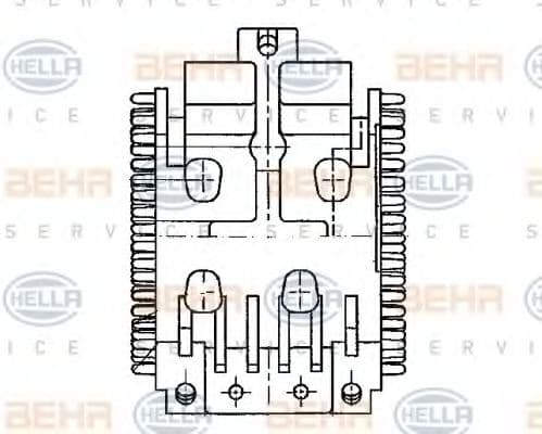 5HL 351 321-041 Behr Hella Регулятор вентилятора салона для BMW 7 Series
