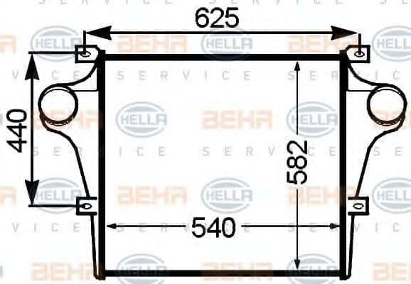 8ML 376 776-761 Behr Hella Інтеркулер